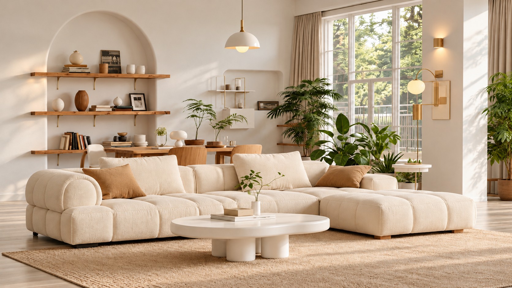 Een brandende lamp die de sfeer van een kamer bepaalt
